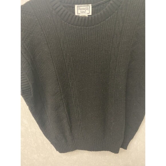 Kenneth Too Black Sweater Vest Size Large - Picture 2 of 3